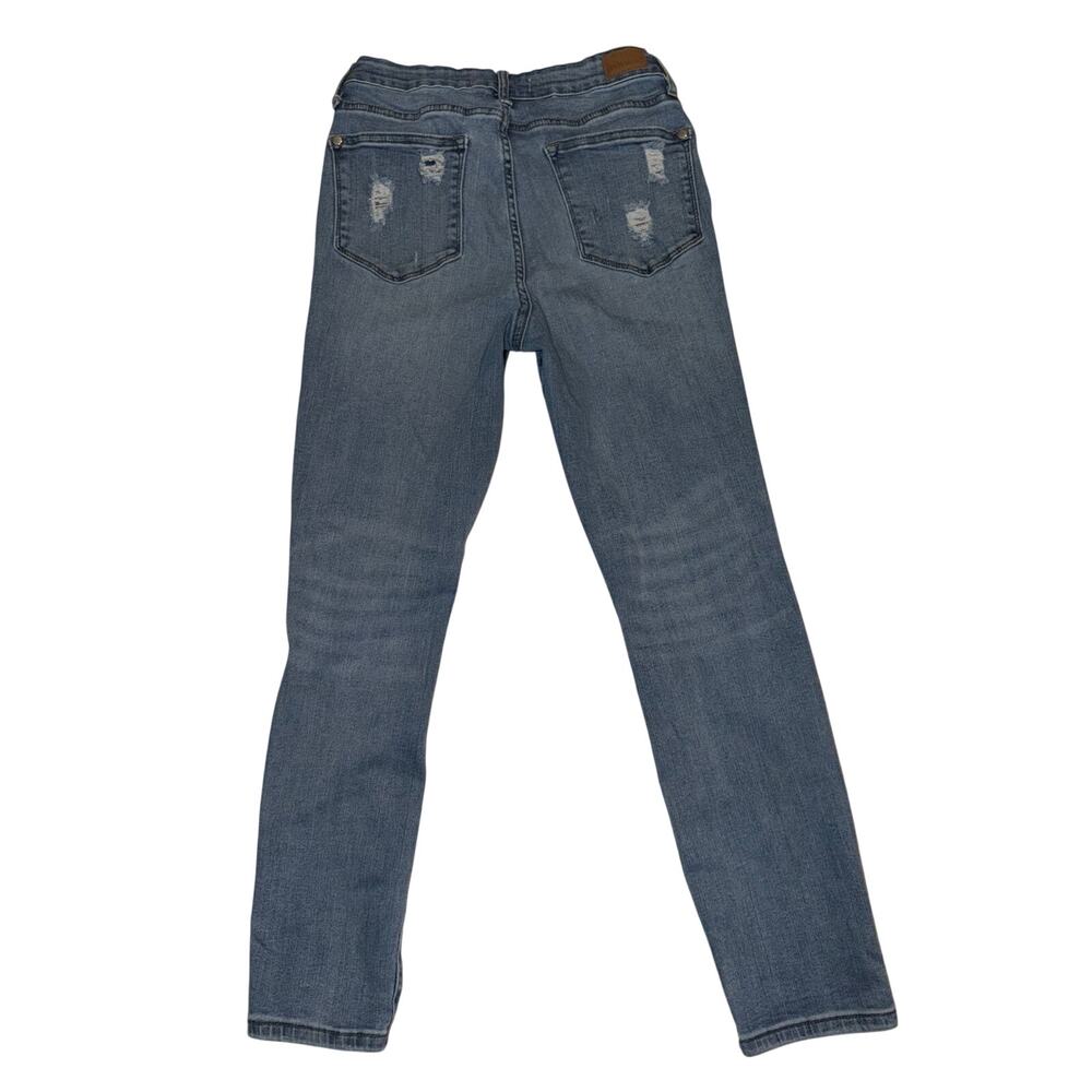 Judy blue women’s distressed relaxed fit blue jean - Picture 2 of 16